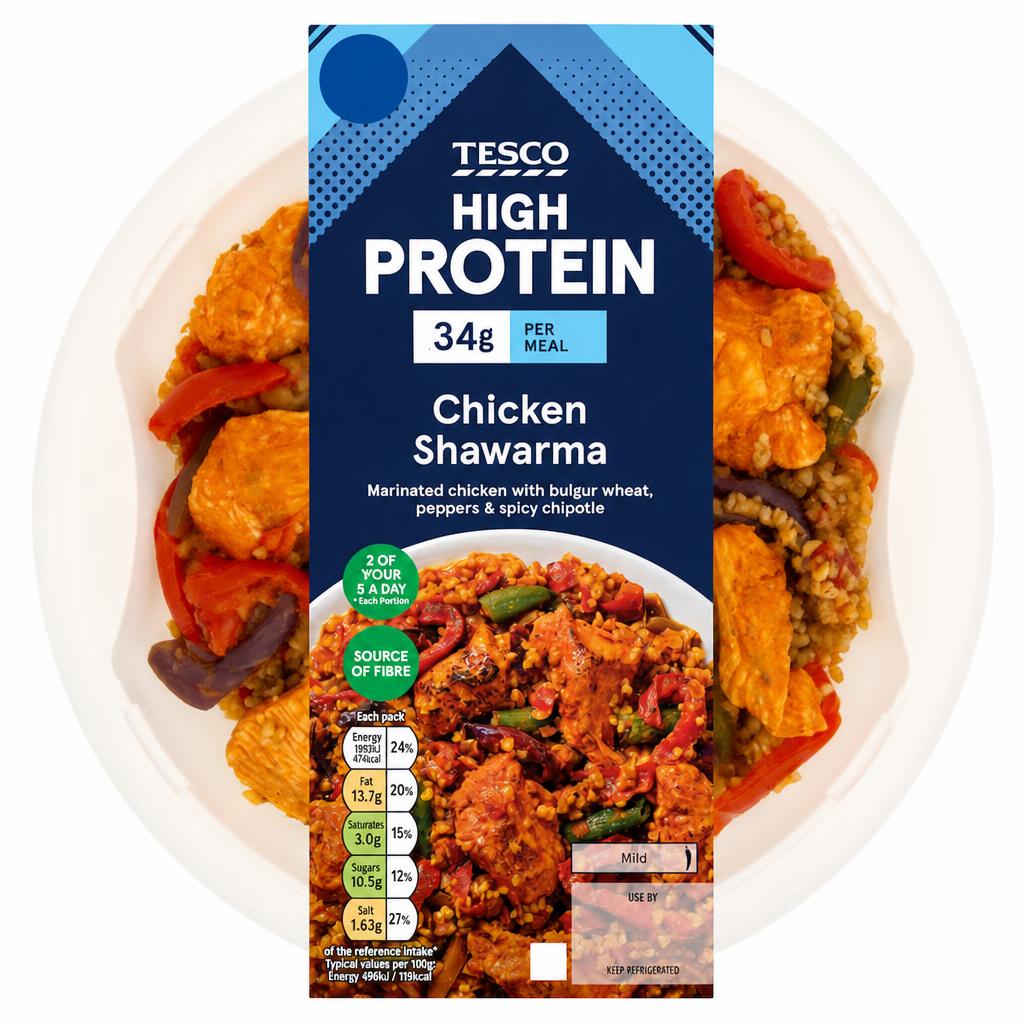Tesco High Protein Chicken Shawarma 400g