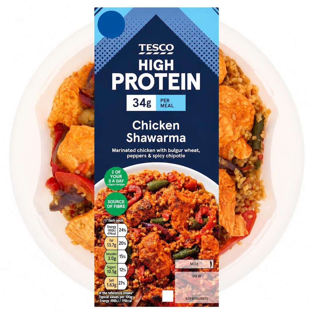 Tesco High Protein Chicken Shawarma 400g