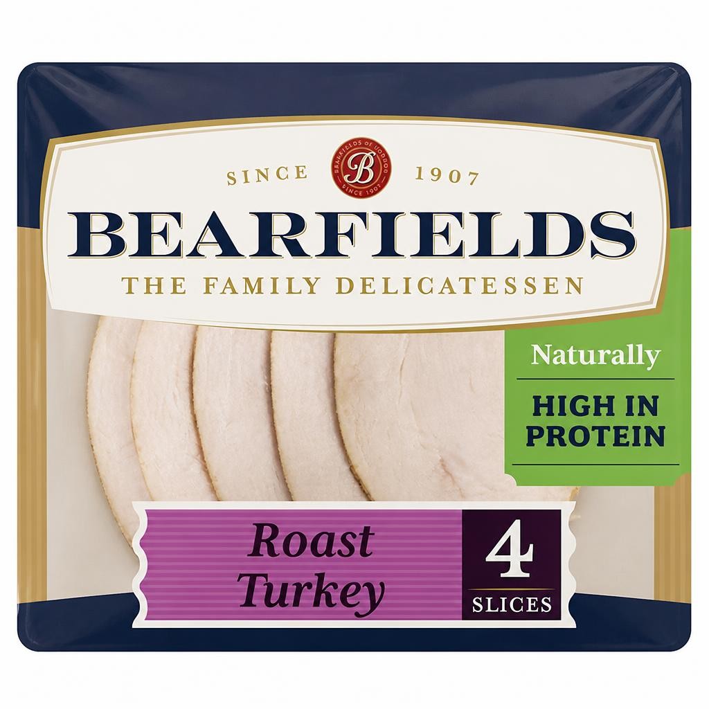 Bearfields Carved 4 Slices Roast Turkey 90g