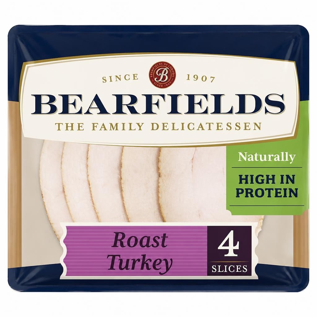 Bearfields Carved 4 Slices Roast Turkey 90g