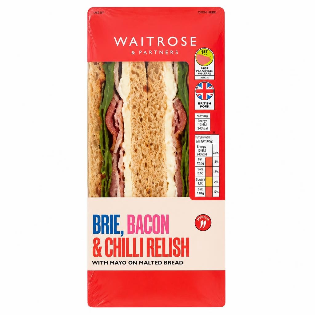 Waitrose Brie & Bacon Sandwich