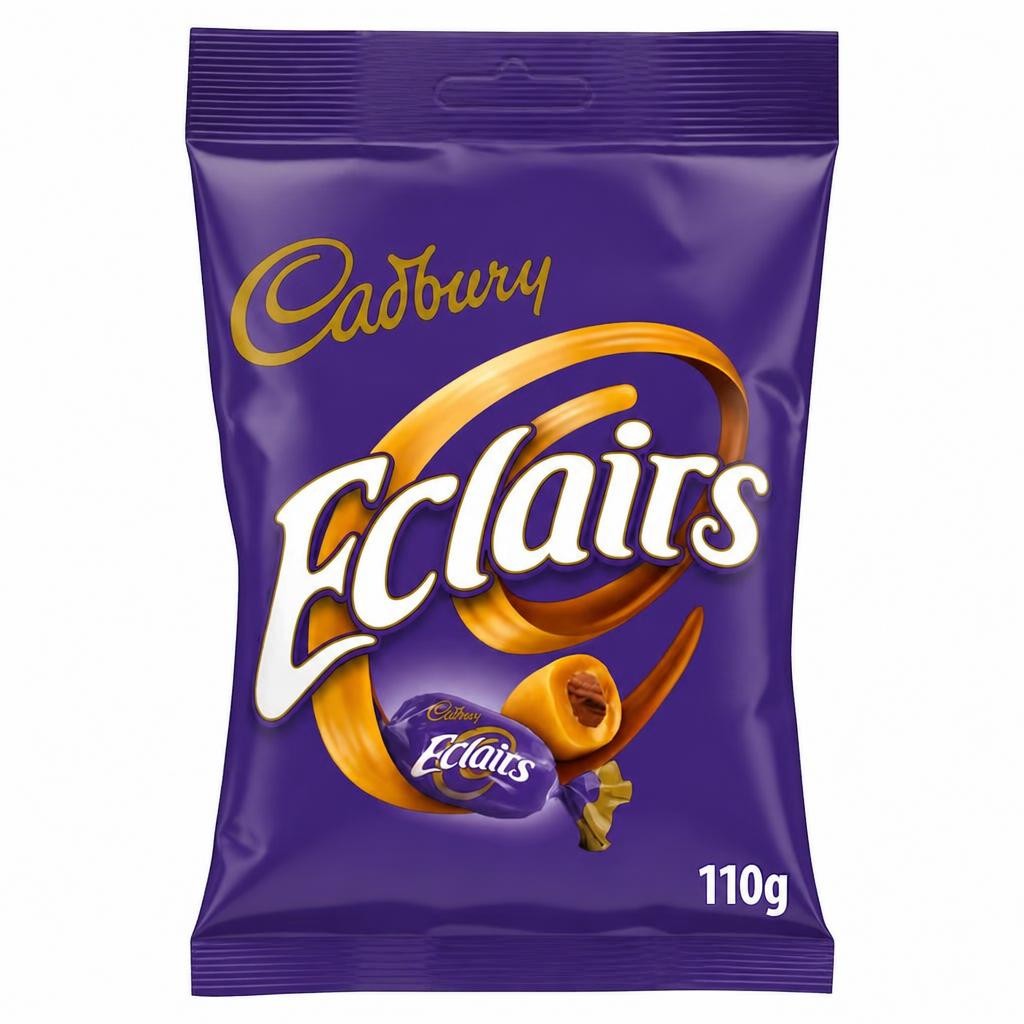 Cadbury Eclairs Caramels with Milk Chocolate Centres 110G