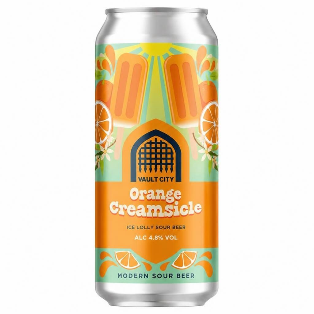 Vault City 440ml Ice Lolly Orange Creamsicle Sour Beer Can