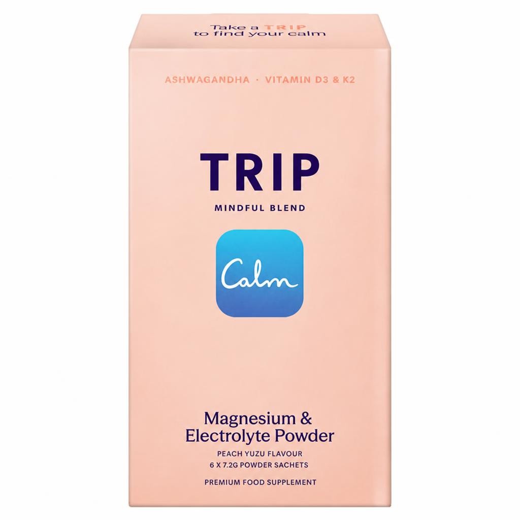 TRIP 6 x Peach Yuzu Magnesium & Electrolyte Powder Sachets
