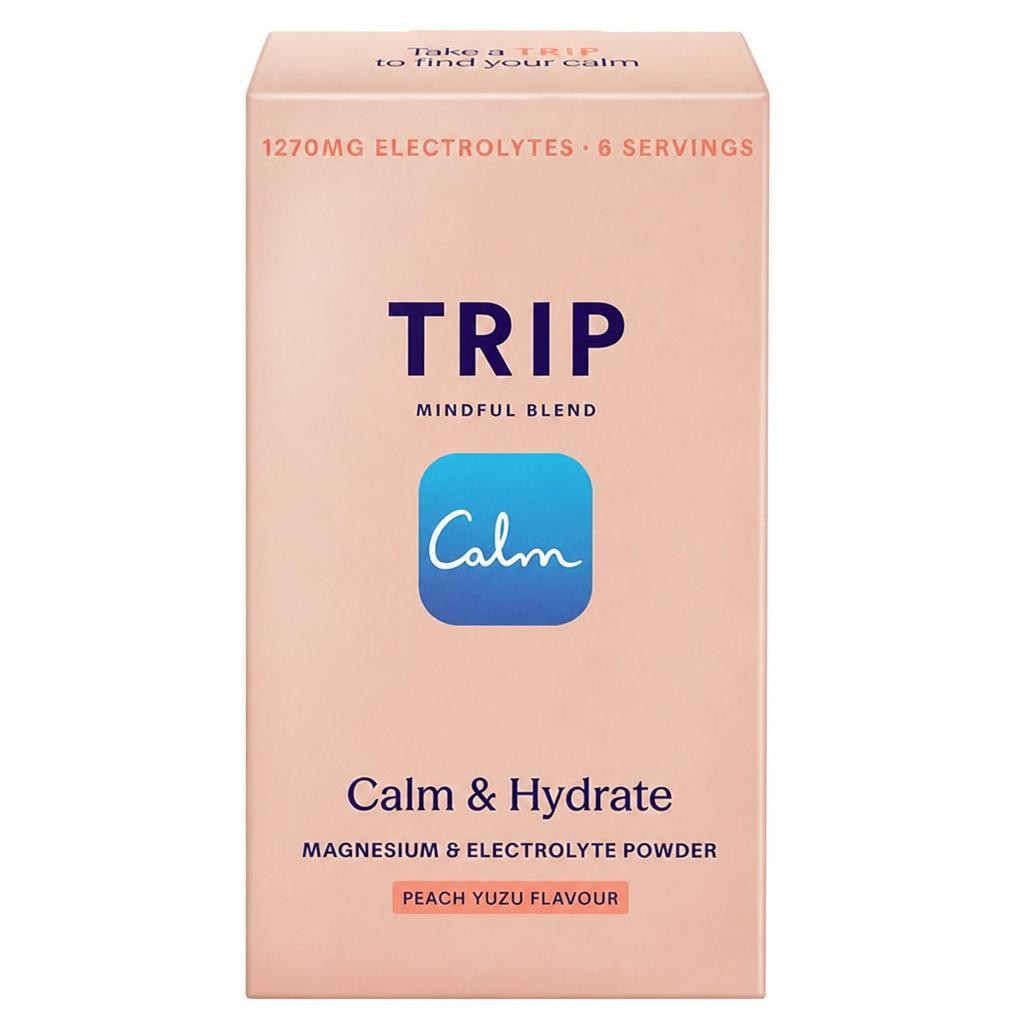 TRIP 6 x Peach Yuzu Magnesium & Electrolyte Powder Sachets