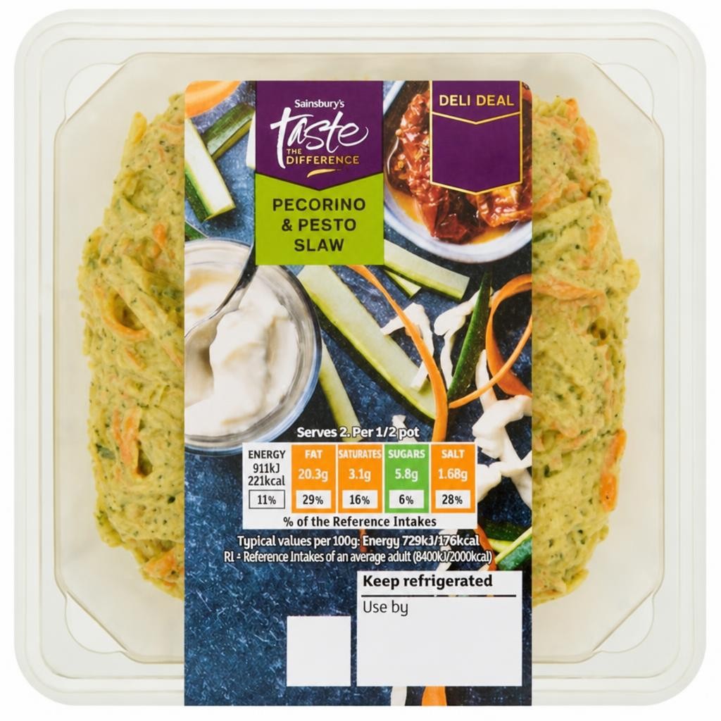 Sainsbury's 250g Pecorino & Pesto Slaw, Taste the Difference