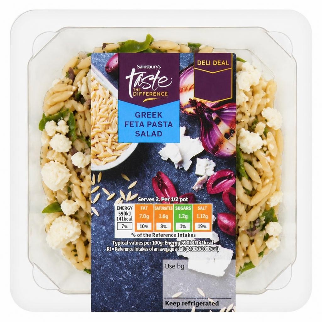 Sainsbury's 200g Greek Feta Pasta Salad, Taste the Difference