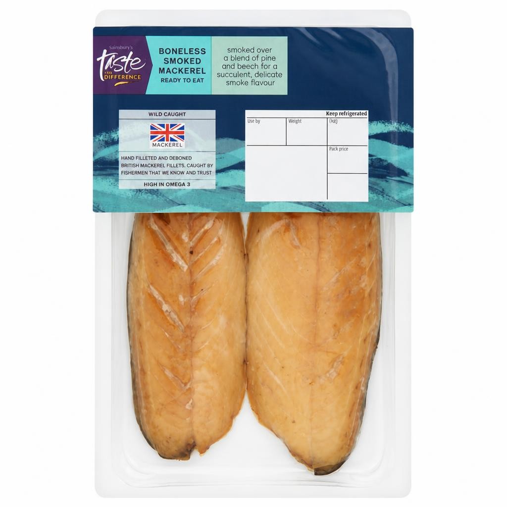 Sainsbury's 140g Boneless Smoked Mackerel, Taste the Difference