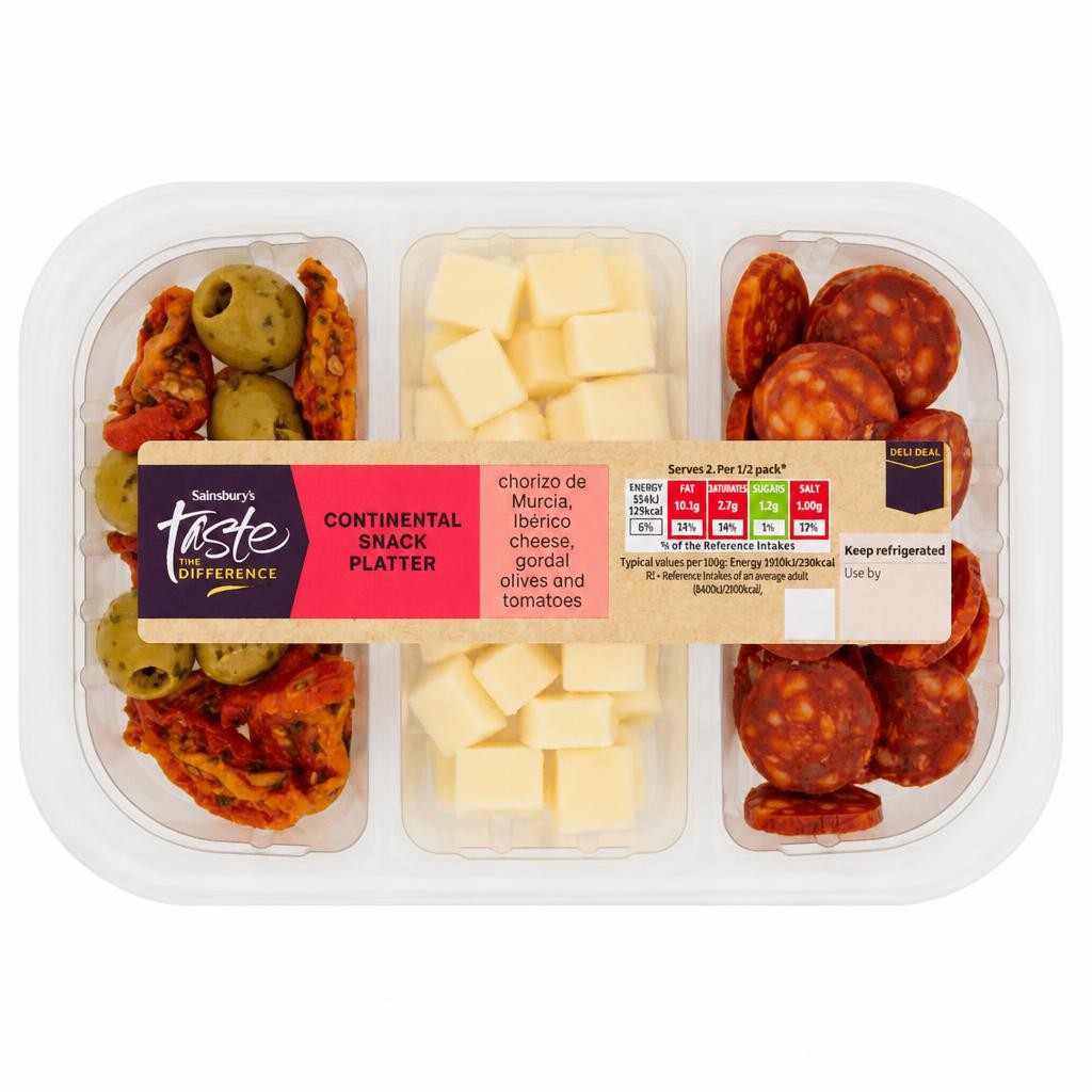 Sainsbury's Taste the Difference Continental Snack Platter 135g