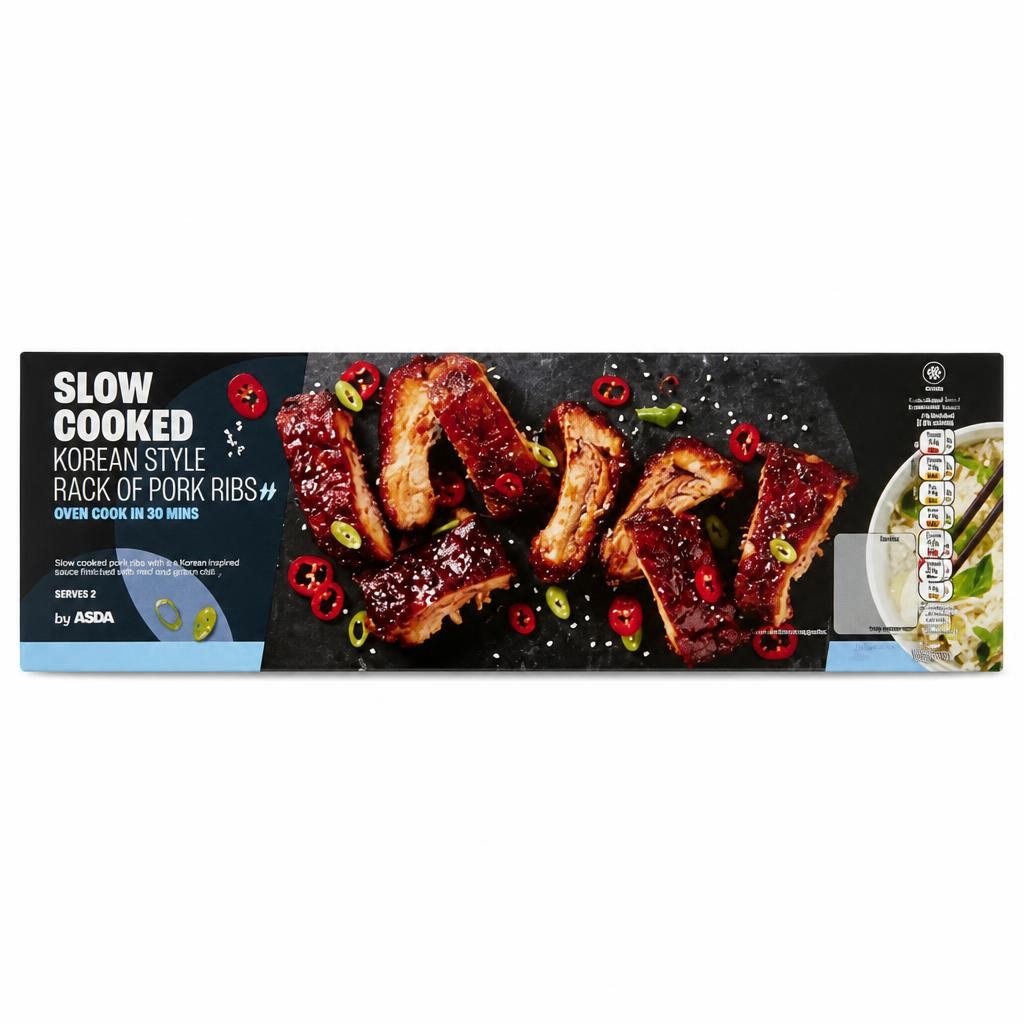 ASDA Slow Cooked Korean Style Rack of Pork Ribs 600g