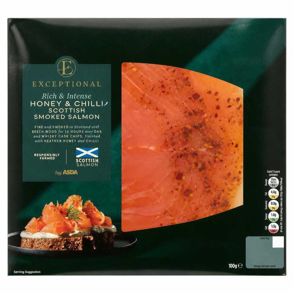 Exceptional by ASDA Honey & Chilli Scottish Smoked Salmon 100g