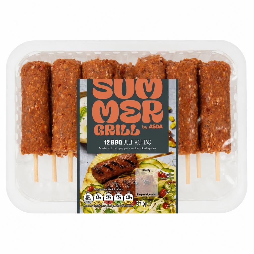 Summer Grill by ASDA 12 BBQ Beef Koftas 720g