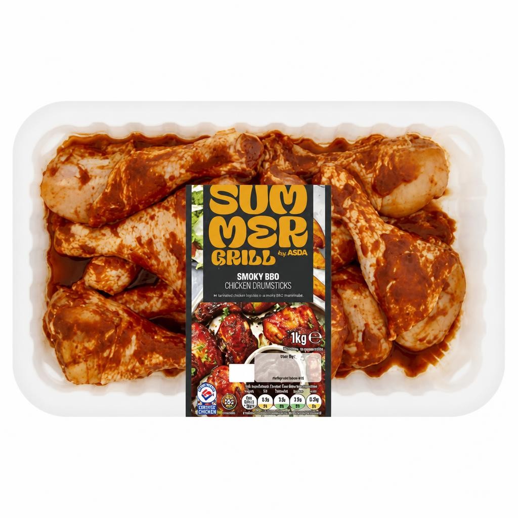 Summer Grill by ASDA Summer Grill by  Smoky BBQ Chicken Drumsticks 1kg