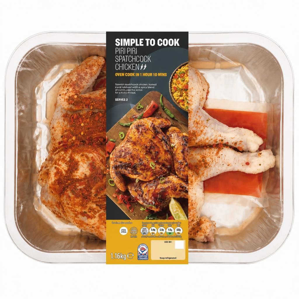 Simple to Cook by ASDA Simple to Cook by  Piri Piri Spatchcock Chicken 1.16kg