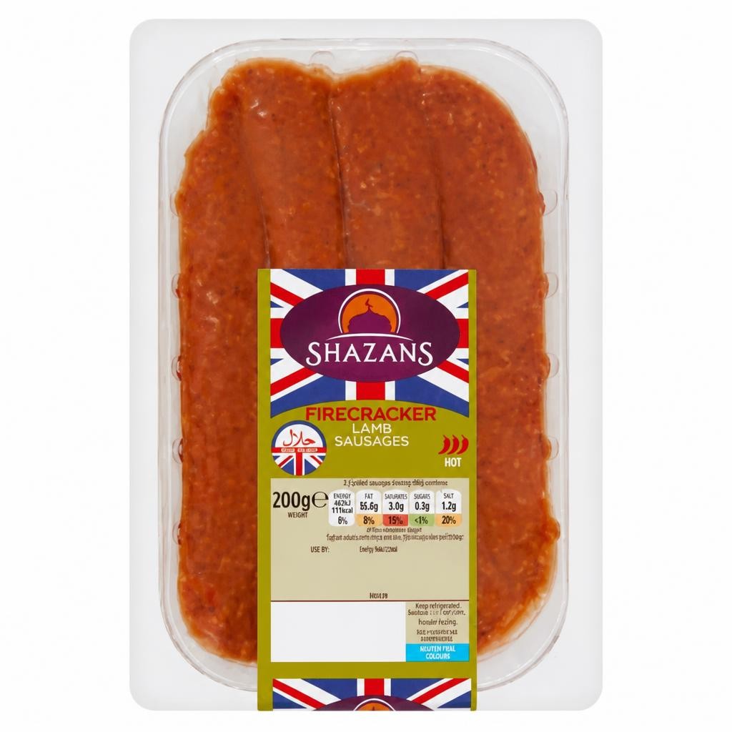 Shazans Firecracker Lamb Sausages 200g
