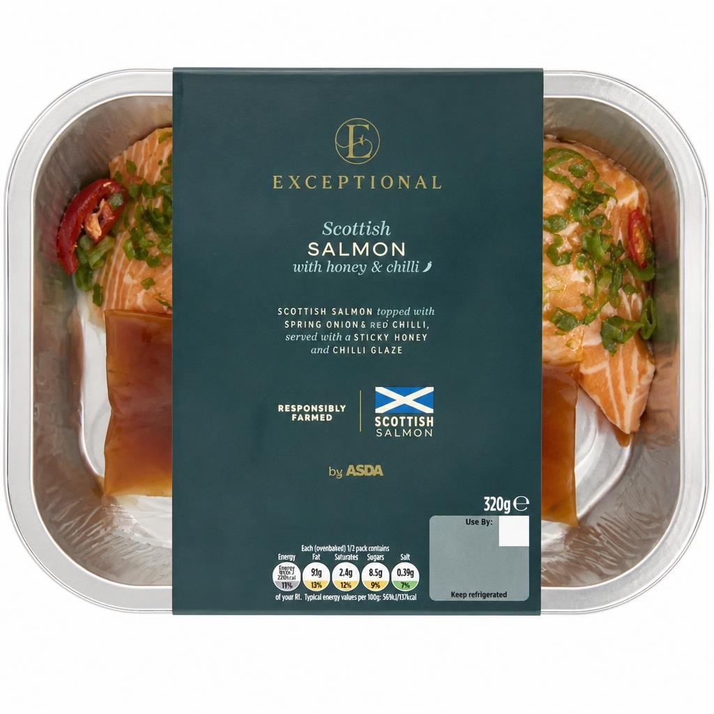 Exceptional by ASDA Scottish Salmon with Honey & Chilli 320g