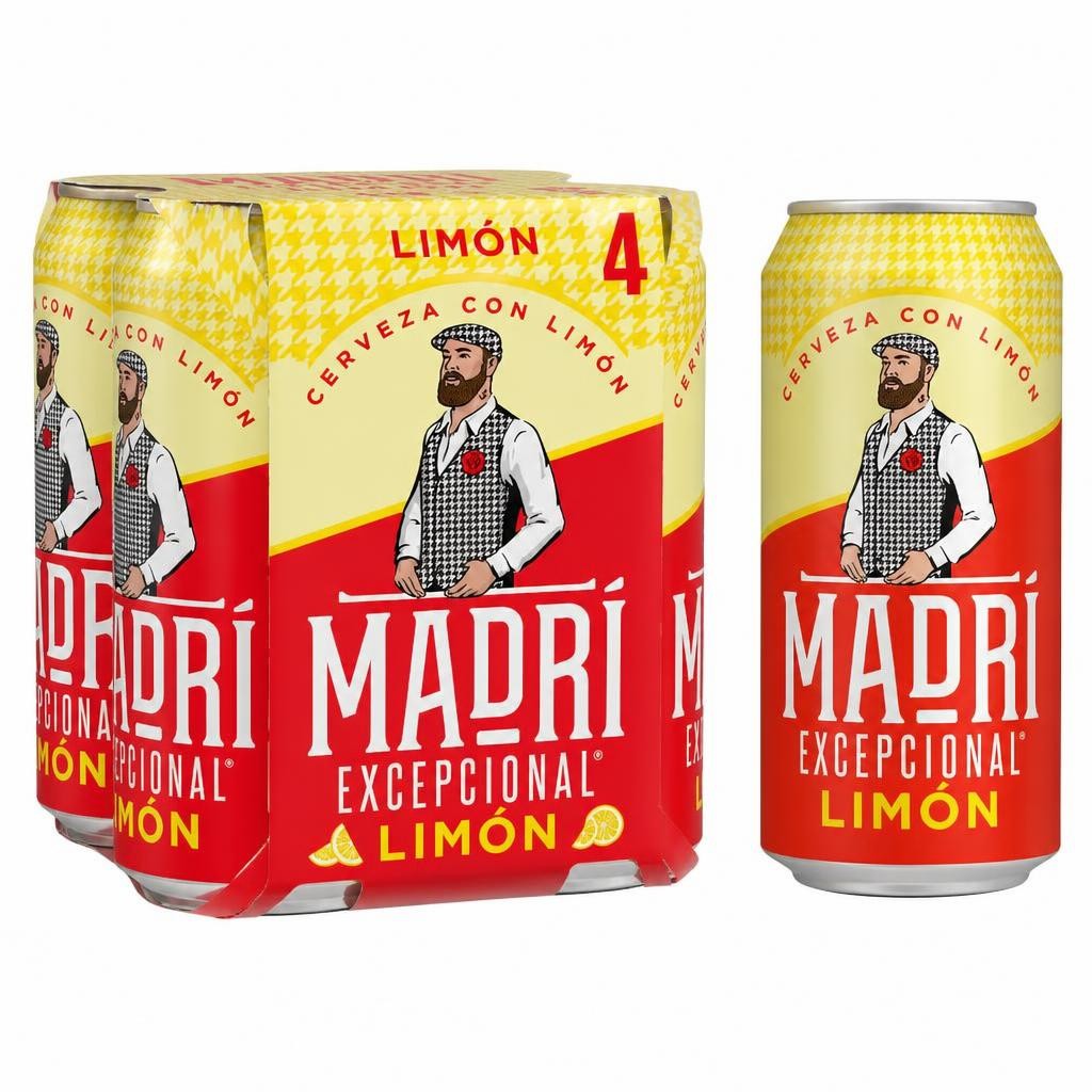 Madri Excepcional Limon Beer 4 x 440ml