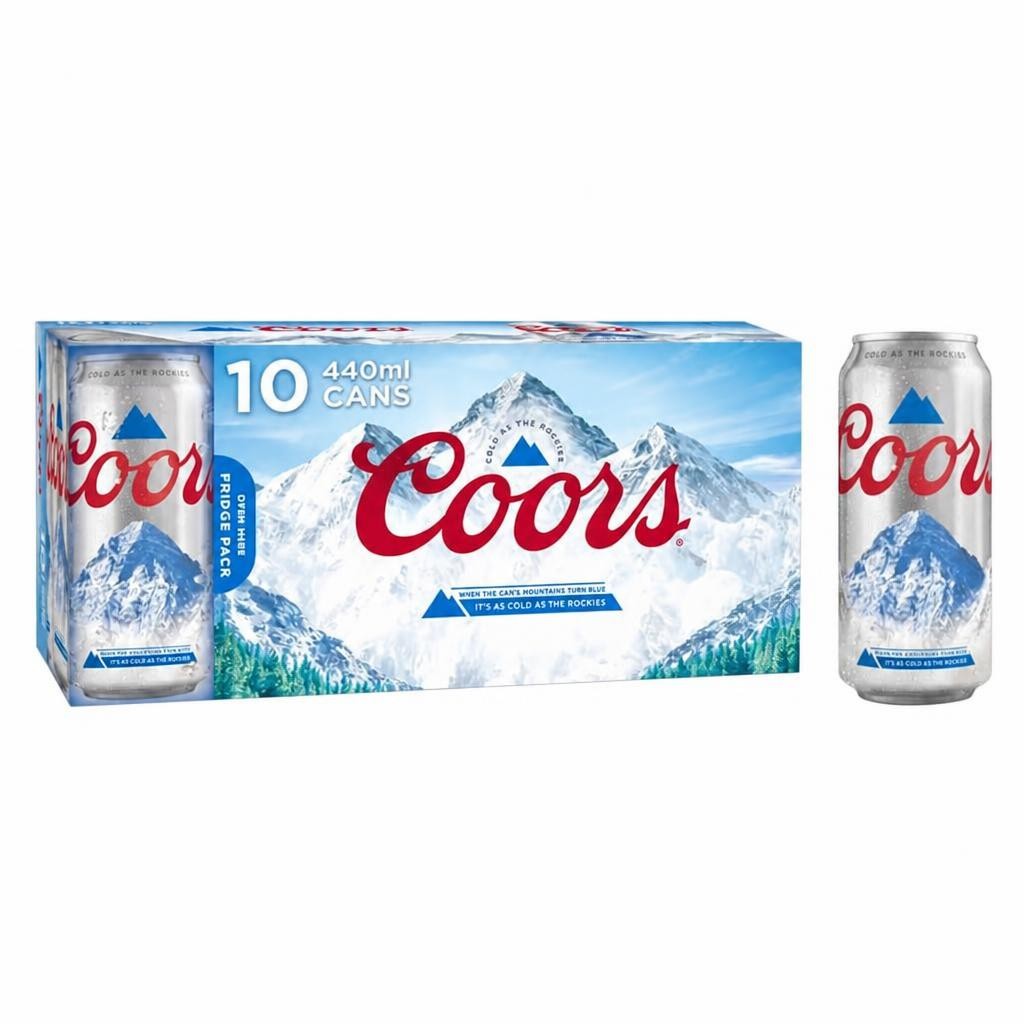 Coors Lager Beer 10 x 440ml