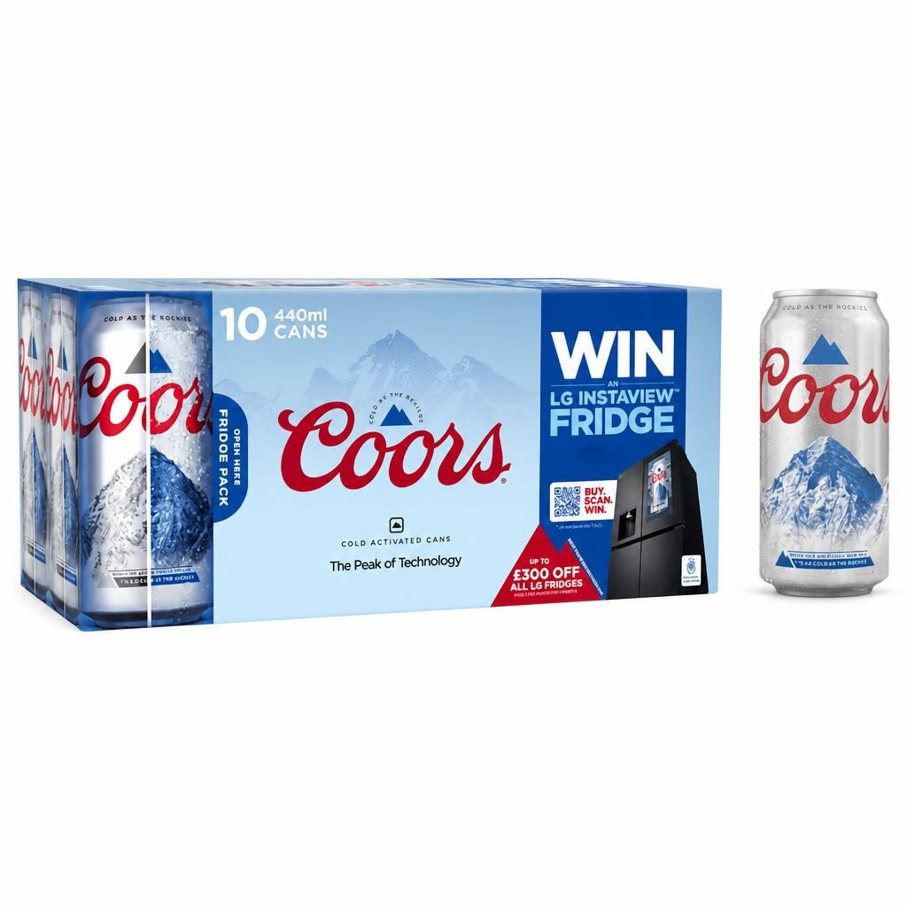 Coors Lager Beer 10 x 440ml