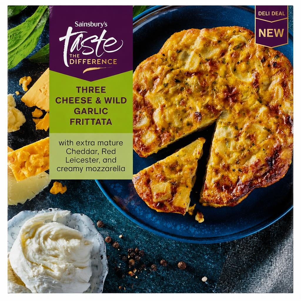 Sainsbury's 350g Three Cheese & Wild Garlic Frittata, Taste the Difference