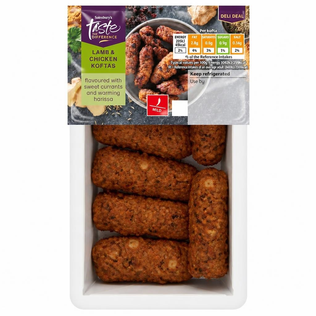 Sainsbury's Lamb & Chicken Koftas, Limited Edition, Taste the Difference 152g