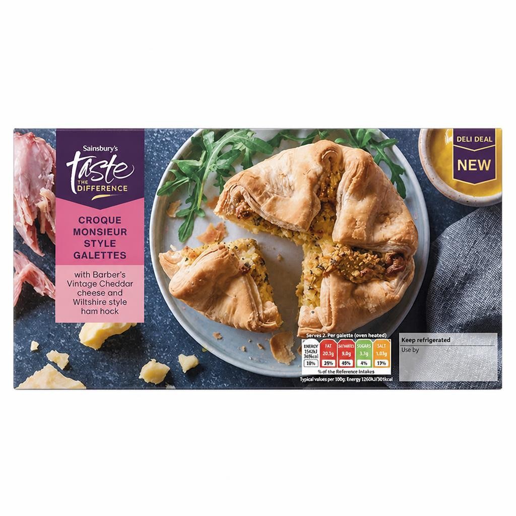 Sainsbury's 260g Croque Monsieur Style Galettes, Taste the Difference
