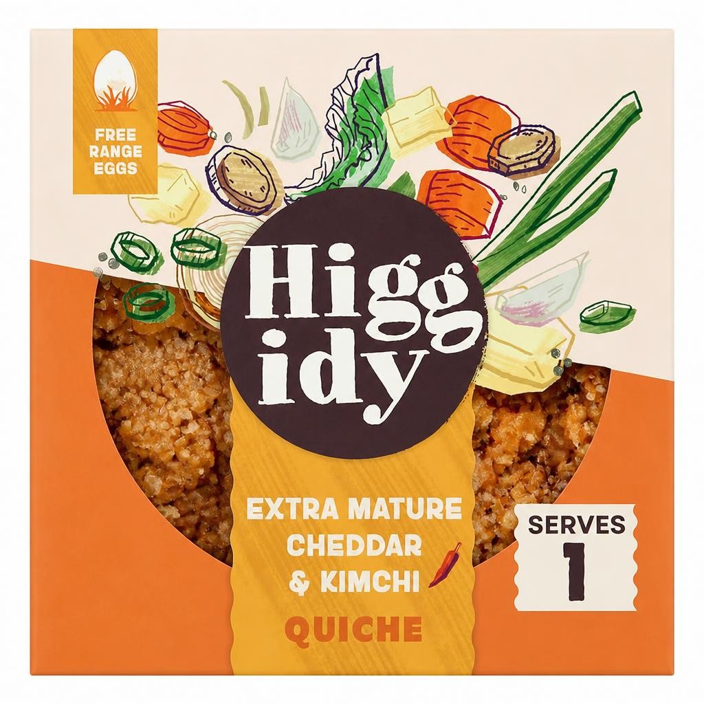 Higgidy 155g Extra Mature Cheddar & Kimchi Quiche