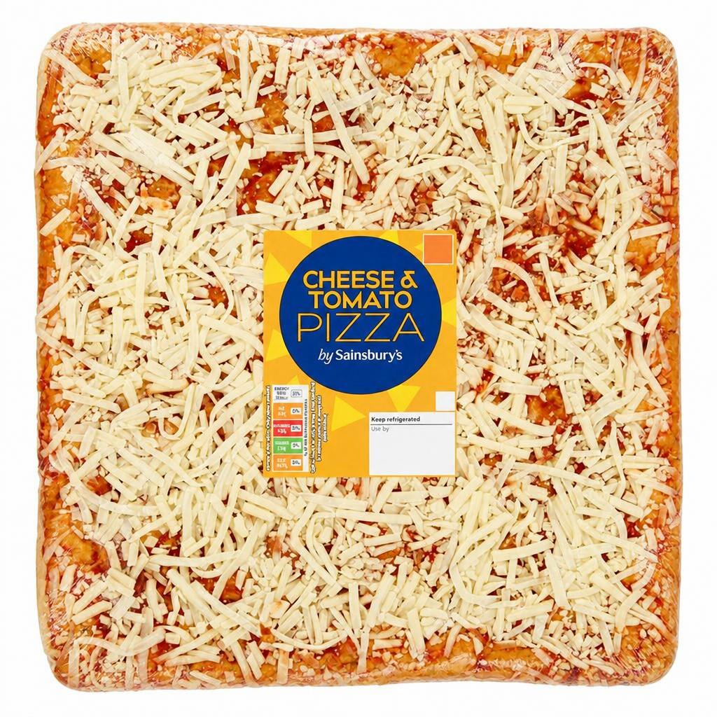 Sainsbury's 583g Cheese & Tomato Pizza Slab