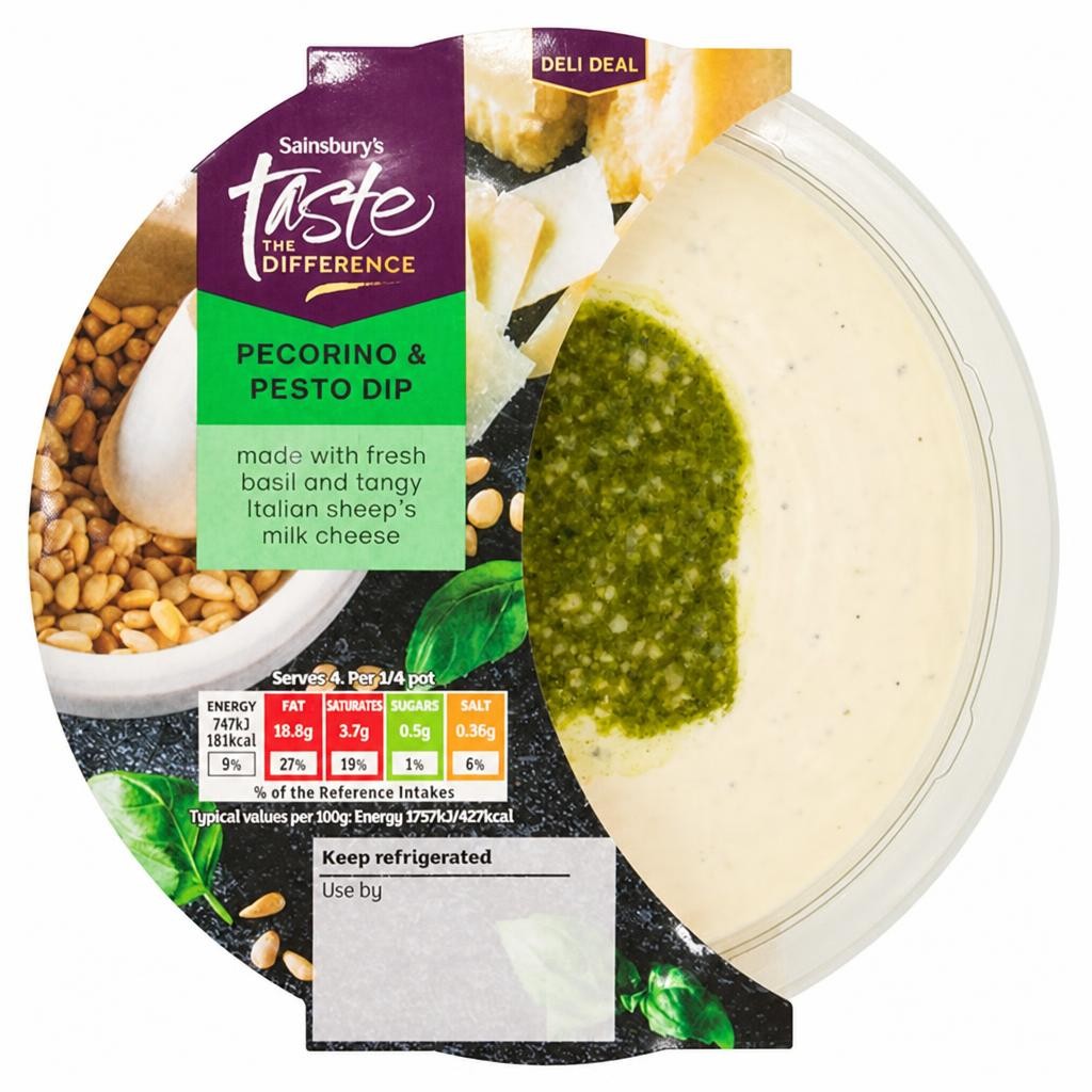 Sainsbury's 170g Pecorino & Pesto Dip, Taste the Difference