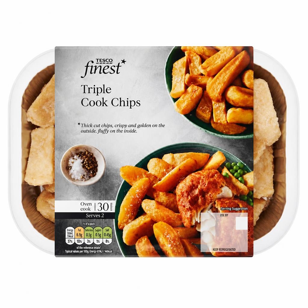 Tesco Finest Triple Cook Chips 400g