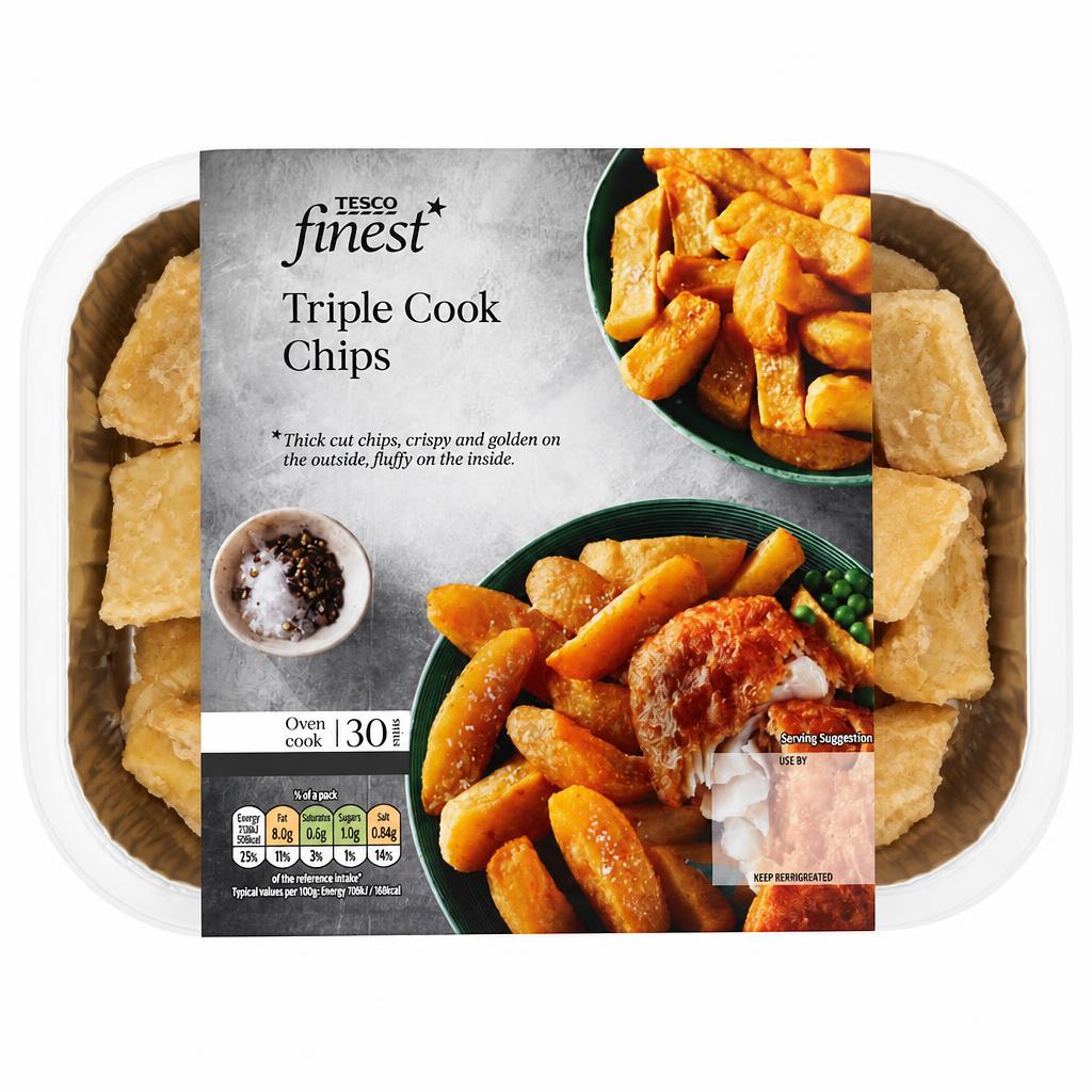 Tesco Finest Triple Cook Chips 400g