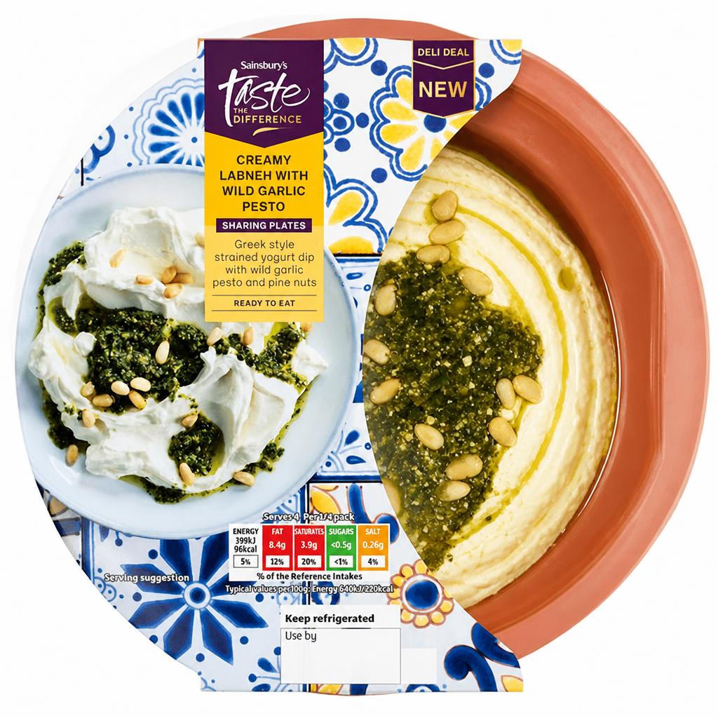 Sainsbury's 190g Labneh with Wild Garlic Pesto, Taste the Difference