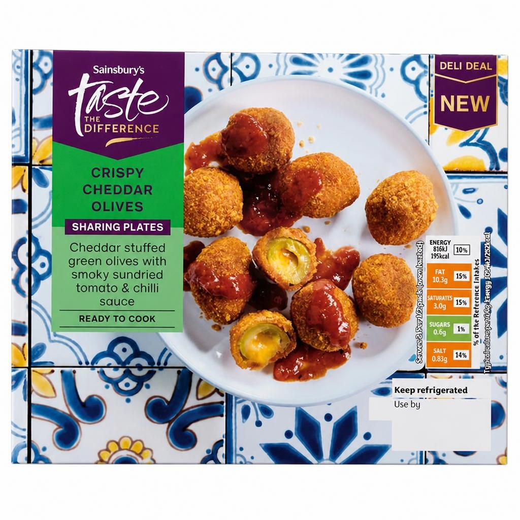 Sainsbury's Taste the Difference Crispy Cheddar Olives 155g