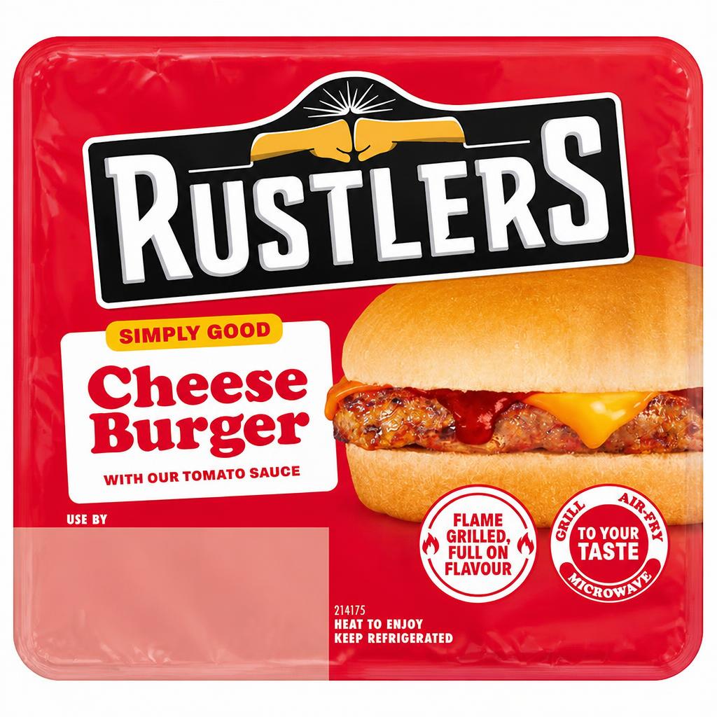 Rustlers Simply Good 111g Cheese Burger