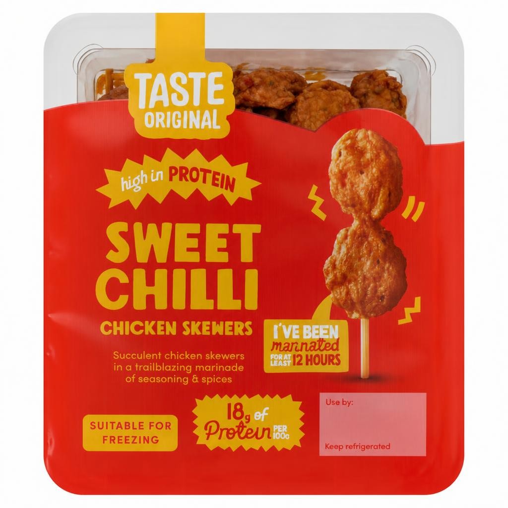 Taste Original Sweet Chilli Chicken Skewers 200g