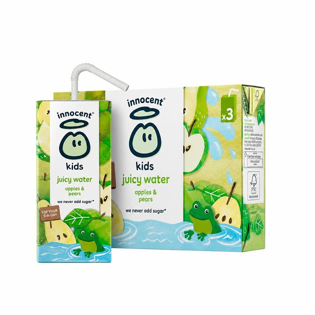 Innocent 3 x 200ml Apples & Pears Kids Juicy Water