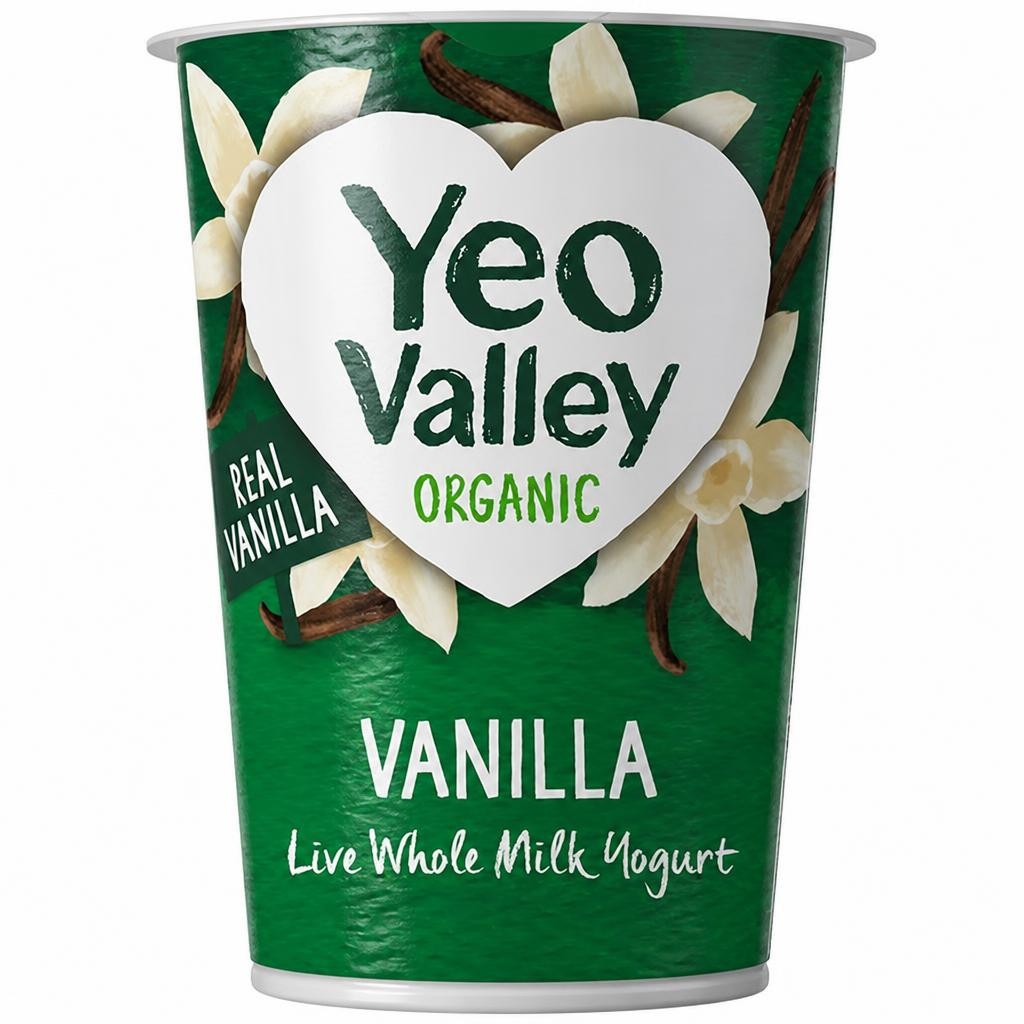 Yeo Valley Organic 450g Vanilla Whole Milk Yogurt