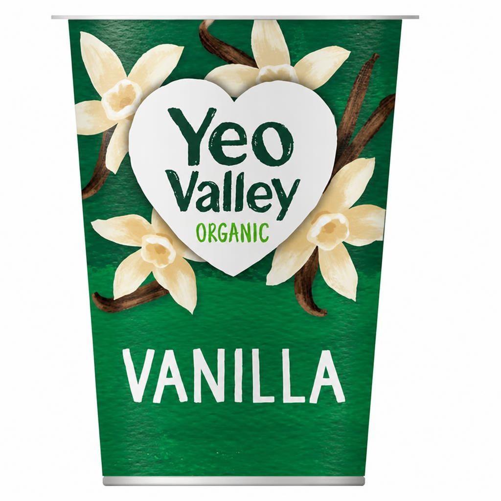 Yeo Valley Organic 450g Vanilla Whole Milk Yogurt