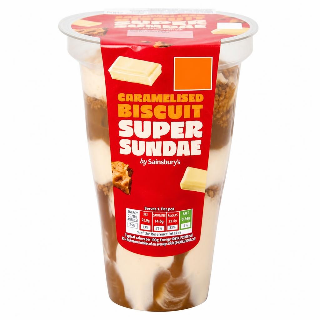 Sainsbury's Loaded 200g Super Sundae Caramelised Biscuit