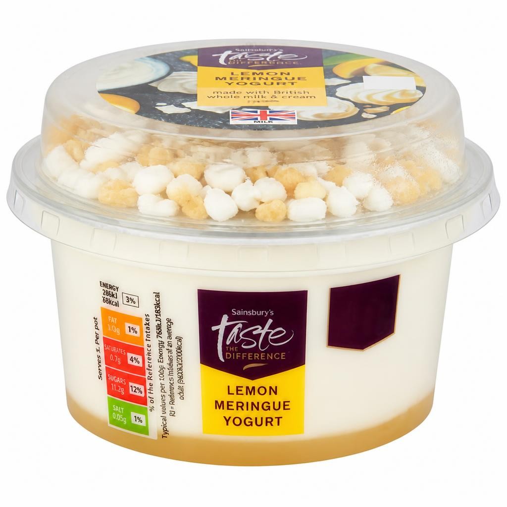 Sainsbury's 144g Lemon Meringue Yogurt, Taste the Difference