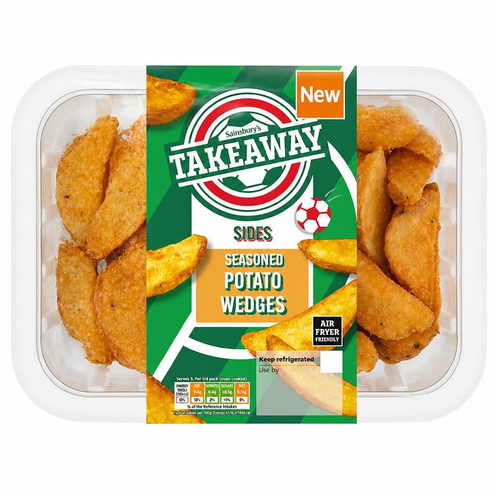 Sainsbury's Takeaway Seasoned Potato Wedges 300g