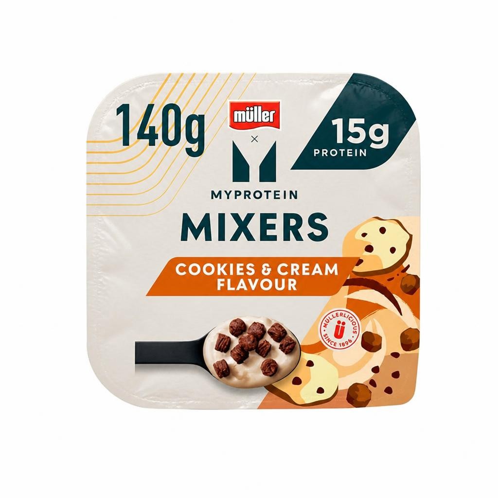 Müller x Myprotein 140g Cookies & Cream Mixers Yogurt
