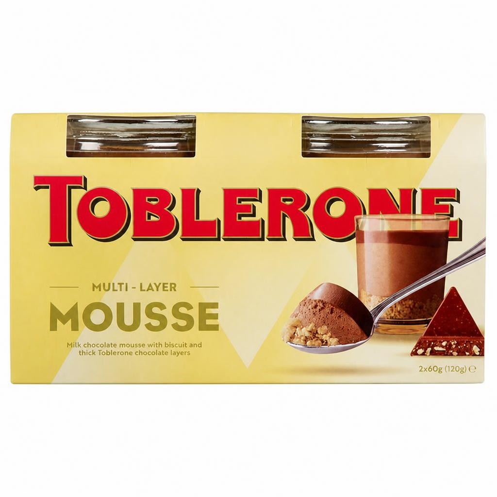 Toblerone 2 x 60g Multi Layer Mousse