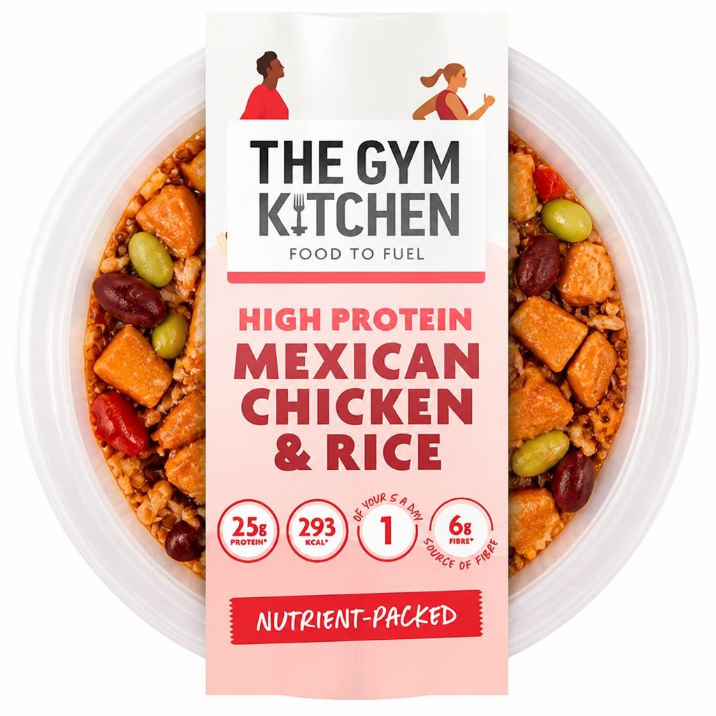 The Gym Kitchen 280g High Protein Mexican Chicken & Rice Ready Meal