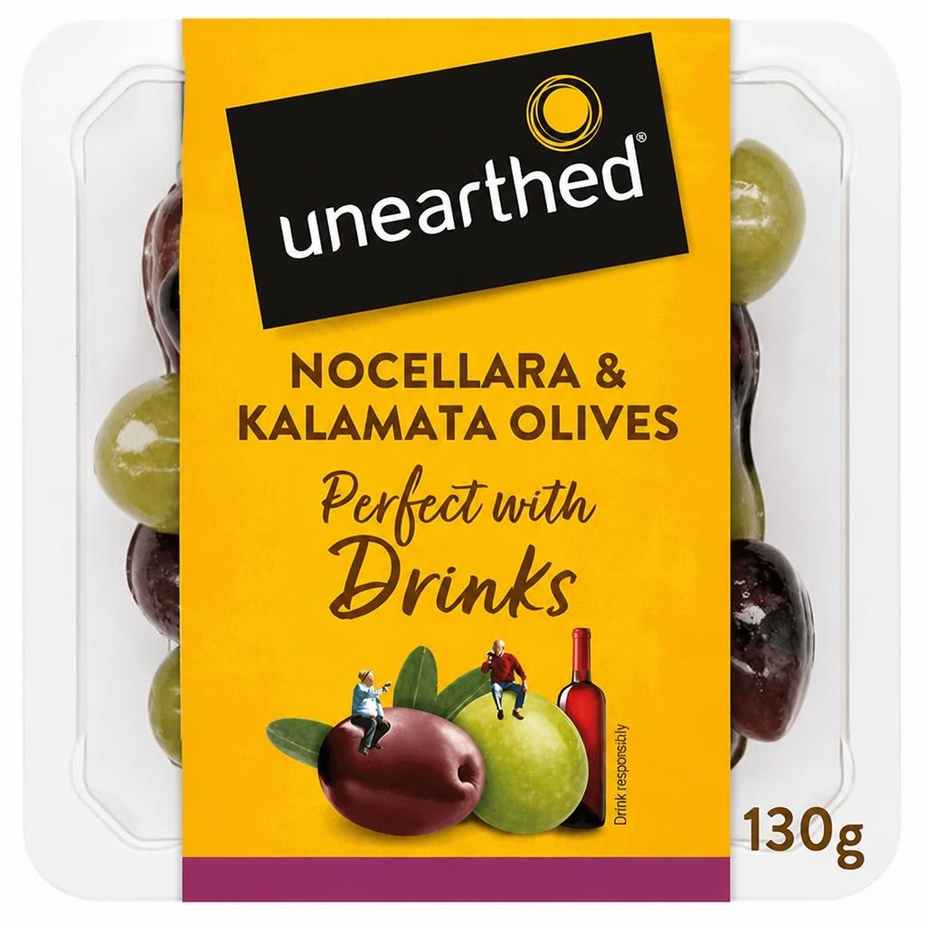 Unearthed 140g Nocellara & Kalamata Olives