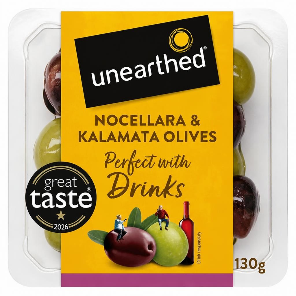 Unearthed 140g Nocellara & Kalamata Olives