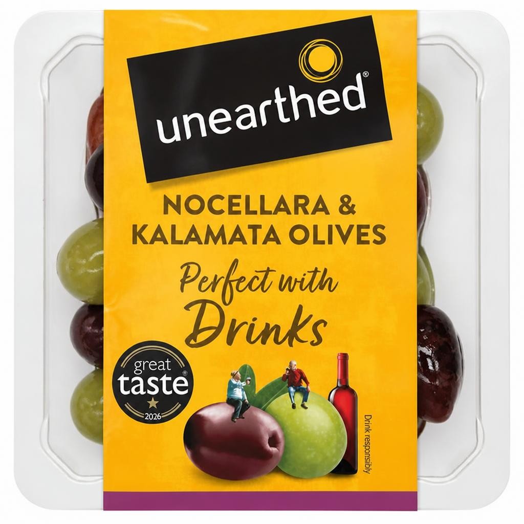 Unearthed 140g Nocellara & Kalamata Olives