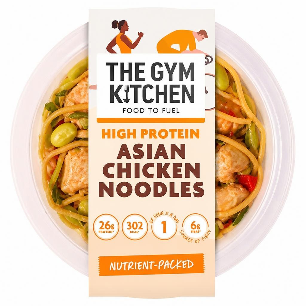 The Gym Kitchen 280g High Protein Asian Chicken Noodles Ready Meal