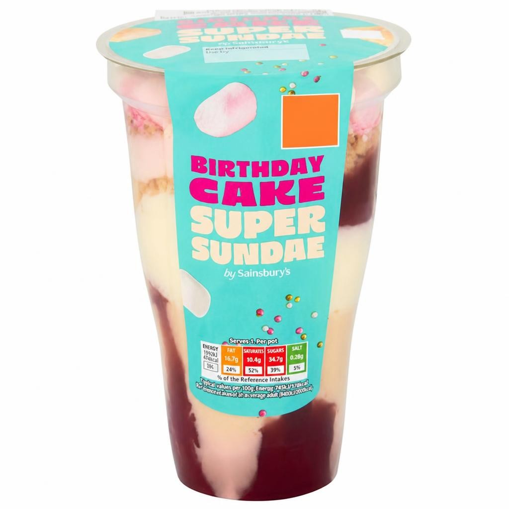 Sainsbury's 200g Loaded Birthday Cake Super Sundae