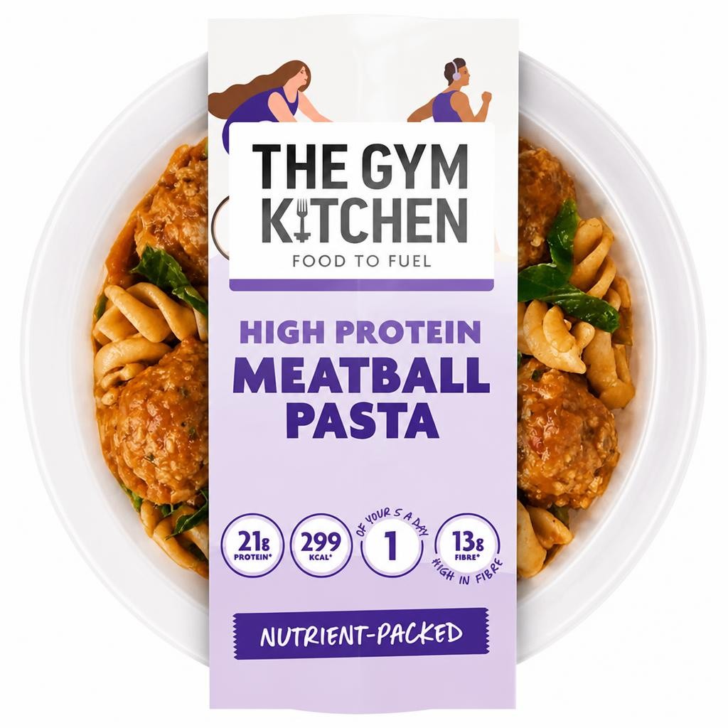 The Gym Kitchen 280g High Protein Meatball Pasta Ready Meal